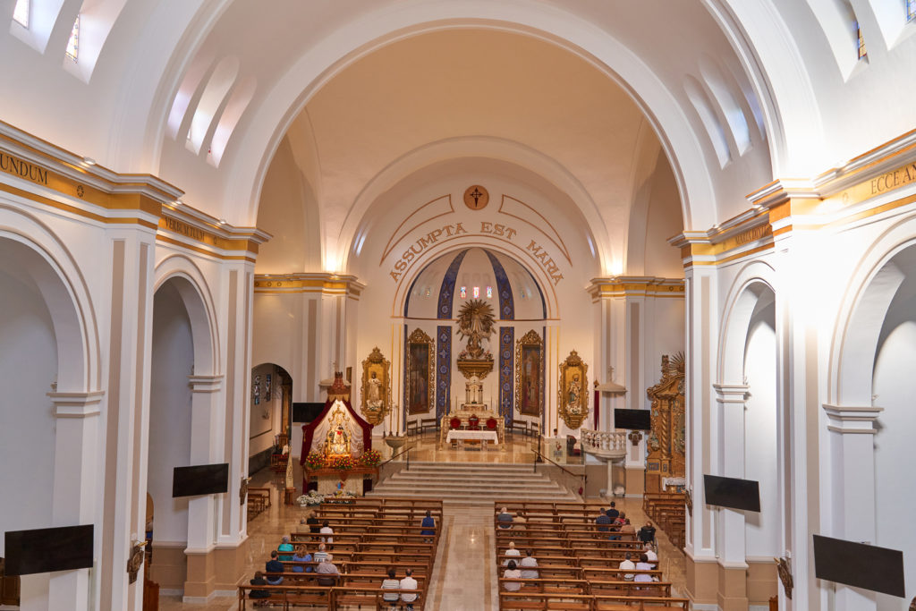 Iluminación arquitectural en la Iglesia de Campo de Criptana (Ciudad Real)